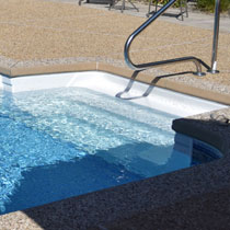 steps for inground vinyl pool